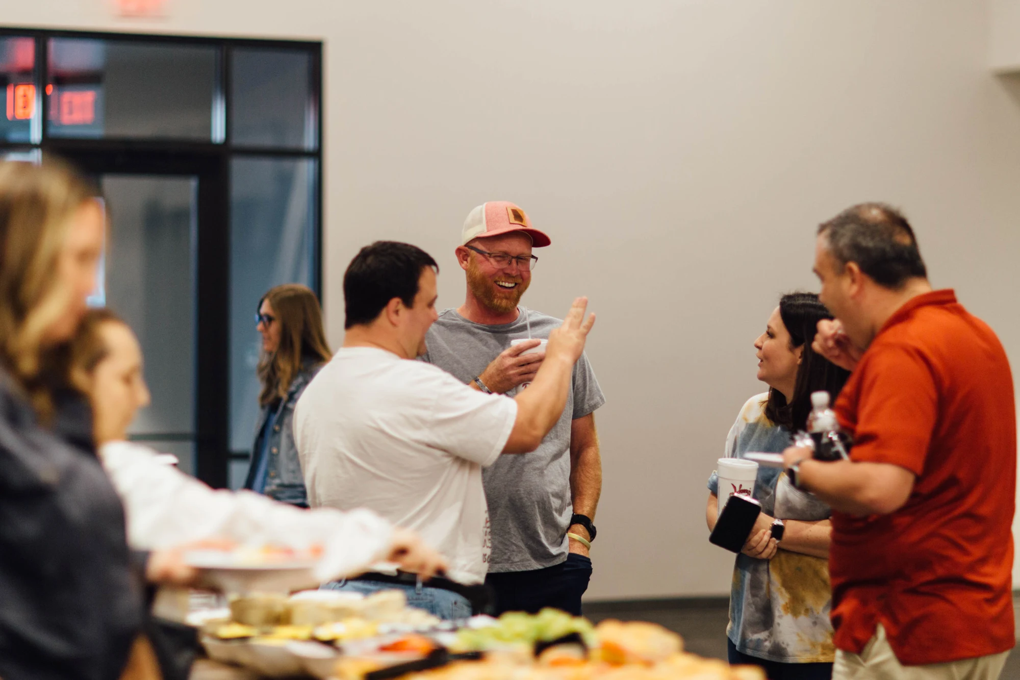 People sharing a conversation at an I Said You Heard workshop